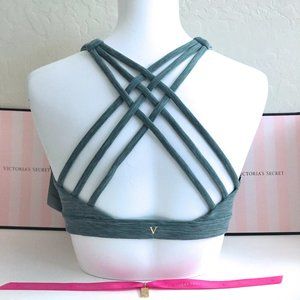 Victorias Secret Sport Lounge Strappy Bra Bralette Gym Activewear L